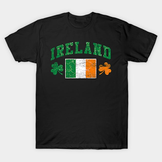 Ireland Retro Saint Patricks Day T-Shirt by ShirtsShirtsndmoreShirts